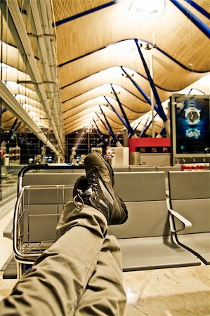 Waiting at the airport, nobody around . Stock Photo - Budget Royalty-Free & Subscription, Code: 400-04480763
