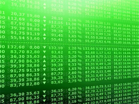 simsearch:400-04022621,k - 3d rendered illustration of a board with stock numbers Stockbilder - Microstock & Abonnement, Bildnummer: 400-04480959