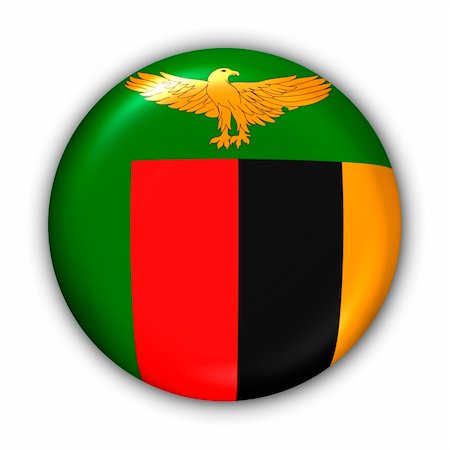 World Flag Button Series - Africa - Zambia (With Clipping Path) Foto de stock - Super Valor sin royalties y Suscripción, Código: 400-04481375