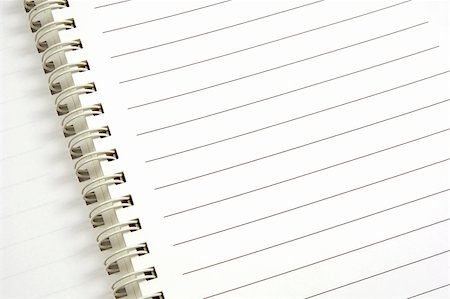 simsearch:400-03990507,k - close up of a spiralled notebook with shallow dof Stock Photo - Budget Royalty-Free & Subscription, Code: 400-04481435