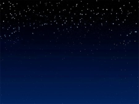 shooting star - 3d rendered illustration of the night sky with many stars Stock Photo - Budget Royalty-Free & Subscription, Code: 400-04482354