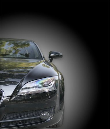 simsearch:400-04938994,k - Black car isolated on black Stock Photo - Budget Royalty-Free & Subscription, Code: 400-04482526