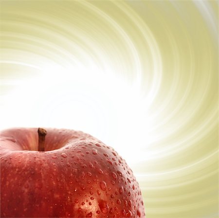 simsearch:400-06699773,k - Macro image of a red apple Photographie de stock - Aubaine LD & Abonnement, Code: 400-04482521