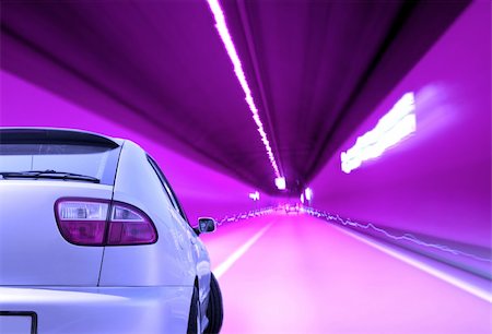 Close-up image of a sport car in a tunnel Stock Photo - Budget Royalty-Free & Subscription, Code: 400-04482570