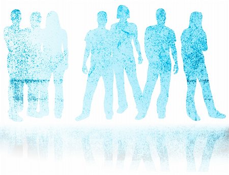 simsearch:400-05034662,k - textures style of people silhouettes Stock Photo - Budget Royalty-Free & Subscription, Code: 400-04483026