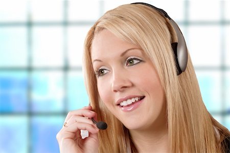simsearch:400-04785322,k - One more beautiful call centre / help-desk / hotline girl for the already overabundant category. Stock Photo - Budget Royalty-Free & Subscription, Code: 400-04483167