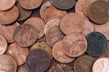 simsearch:400-04816321,k - A US pennies background Stock Photo - Budget Royalty-Free & Subscription, Code: 400-04483253