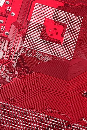 simsearch:400-05019823,k - complicated computer background in the red color, high technology Stock Photo - Budget Royalty-Free & Subscription, Code: 400-04483333