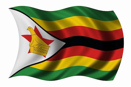 simsearch:400-05125122,k - Flag of Zimbabwe waving in the wind Photographie de stock - Aubaine LD & Abonnement, Code: 400-04494842