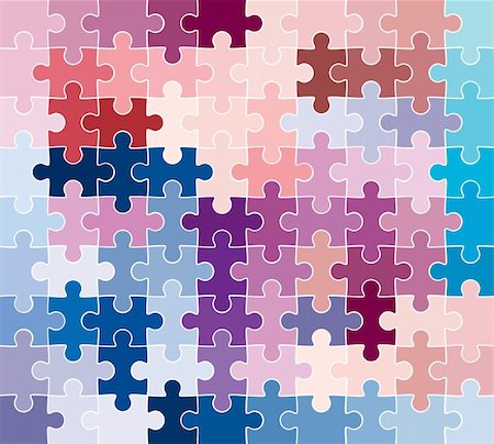 jigsaw puzzle pattern Stock Photo - Budget Royalty-Free & Subscription, Code: 400-04495003