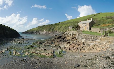 simsearch:400-04967957,k - cove port quin cornish coast north cornwall england uk Stock Photo - Budget Royalty-Free & Subscription, Code: 400-04495045