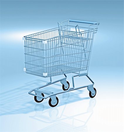 simsearch:400-04139445,k - 3d concept illustration of a shopping cart with relection and shadows in background Foto de stock - Super Valor sin royalties y Suscripción, Código: 400-04495427