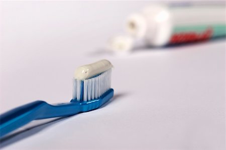 tooth-brush and tooth-paste Stock Photo - Budget Royalty-Free & Subscription, Code: 400-04495562