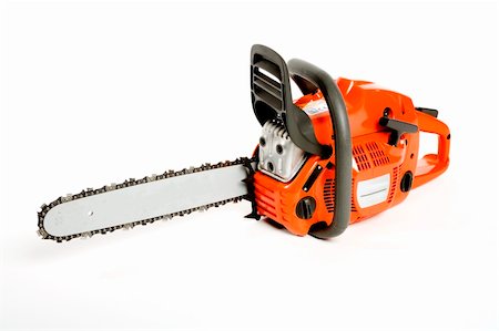 simsearch:400-04364349,k - a large chainsaw for woodchopping or other garden work Stock Photo - Budget Royalty-Free & Subscription, Code: 400-04496075