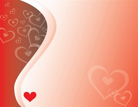 A background featuring Hearts & Curves - perfect for Valentine's Day or any romatic occasion or holiday Stock Photo - Budget Royalty-Free & Subscription, Code: 400-04496688