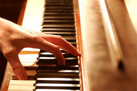 piano practice - Playing the Piano Stock Photo - Budget Royalty-Free & Subscription, Code: 400-04496767