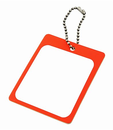 simsearch:400-03991350,k - close-up of a blank price tag against pure white background Stock Photo - Budget Royalty-Free & Subscription, Code: 400-04496957