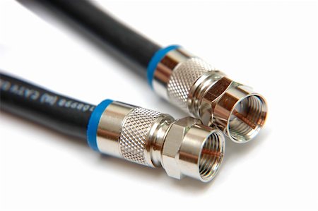 A pair of Co-axial cables Fotografie stock - Microstock e Abbonamento, Codice: 400-04497019