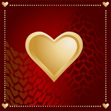 simsearch:400-06692056,k - Vector - Valentine's day card with hearts in a wavy background. Foto de stock - Super Valor sin royalties y Suscripción, Código: 400-04497089