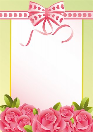 simsearch:400-03974303,k - Vector illustration - greeting card and roses Photographie de stock - Aubaine LD & Abonnement, Code: 400-04497392