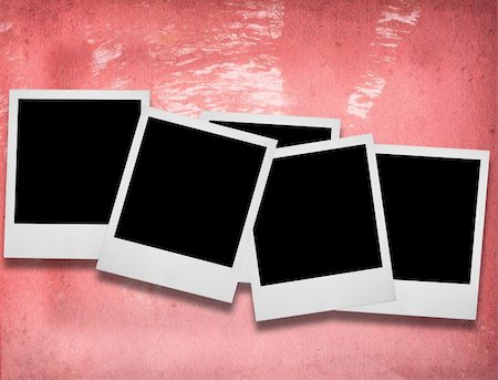 simsearch:400-05117367,k - group of blank photo frames against pink porous background Stock Photo - Budget Royalty-Free & Subscription, Code: 400-04497705