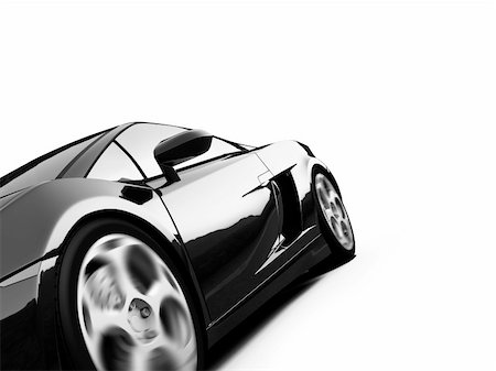 simsearch:400-03979717,k - isolated closeup sport car on a white background Photographie de stock - Aubaine LD & Abonnement, Code: 400-04498059