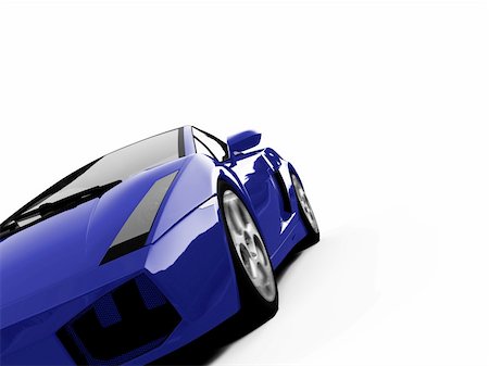 simsearch:400-03979717,k - isolated closeup sport car on a white background Photographie de stock - Aubaine LD & Abonnement, Code: 400-04498065