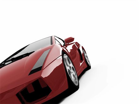 simsearch:400-03979717,k - isolated closeup sport car on a white background Photographie de stock - Aubaine LD & Abonnement, Code: 400-04498069