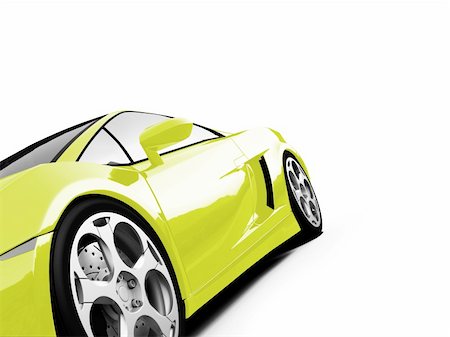 simsearch:400-03979717,k - isolated closeup sport car on a white background Photographie de stock - Aubaine LD & Abonnement, Code: 400-04498073