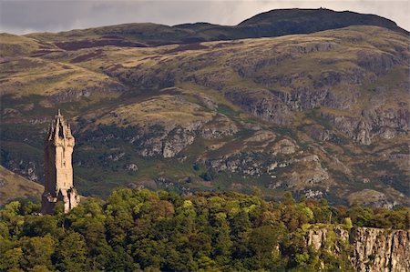 National Wallace Monument on the hill, Stirling, Scotland Stock Photo - Budget Royalty-Free & Subscription, Code: 400-04498447