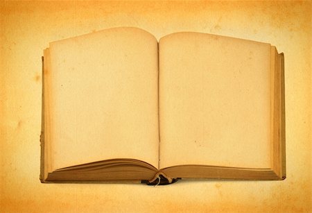 decaying antique books - open old book against retro background Stock Photo - Budget Royalty-Free & Subscription, Code: 400-04498467