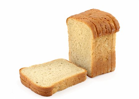 simsearch:400-04497847,k - close-up of toast bread on white Stockbilder - Microstock & Abonnement, Bildnummer: 400-04498494
