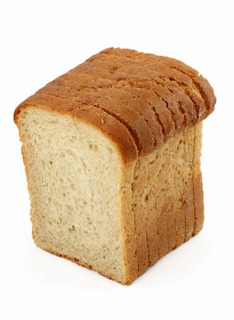 simsearch:400-04497847,k - close-up of toast bread on white Stockbilder - Microstock & Abonnement, Bildnummer: 400-04498495