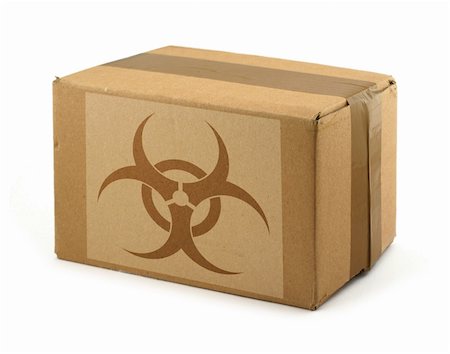 cardboard box with Biohazard Symbol Stock Photo - Budget Royalty-Free & Subscription, Code: 400-04498605