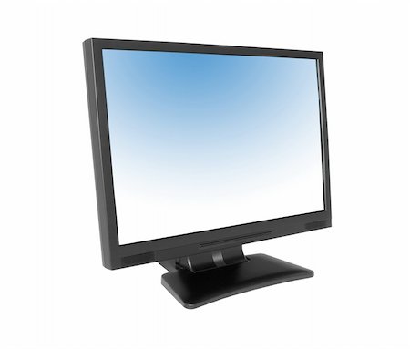 simsearch:400-04020281,k - wide LCD screen isolated on pure white background Photographie de stock - Aubaine LD & Abonnement, Code: 400-04498696