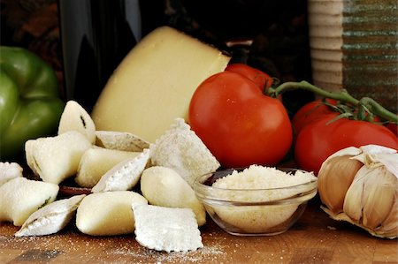 simsearch:400-03992643,k - Still life of ingredients for a traditional Italian dinner Stock Photo - Budget Royalty-Free & Subscription, Code: 400-04499186