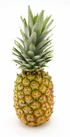 simsearch:400-04650758,k - Whole Pineapple Isolated on White Background. Stock Photo - Budget Royalty-Free & Subscription, Code: 400-04499536