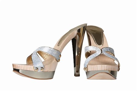 simsearch:400-04492880,k - Female wooden shoes on a metal platform Photographie de stock - Aubaine LD & Abonnement, Code: 400-04490714