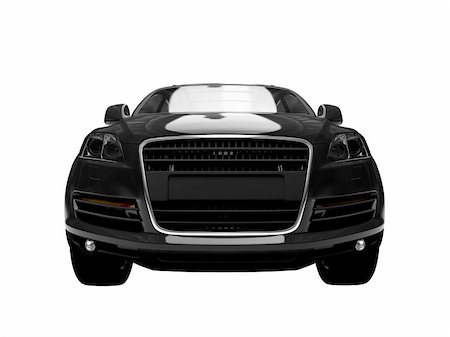 simsearch:400-03983309,k - black car on a white background Photographie de stock - Aubaine LD & Abonnement, Code: 400-04490850