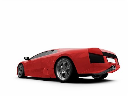 simsearch:400-03979717,k - isolated sport car on white background Photographie de stock - Aubaine LD & Abonnement, Code: 400-04490946