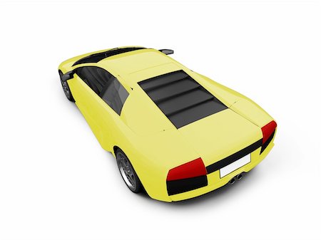 simsearch:400-04950760,k - isolated sport car on white background Photographie de stock - Aubaine LD & Abonnement, Code: 400-04490955