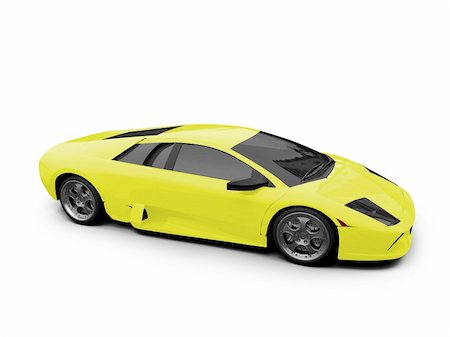 simsearch:400-03979717,k - isolated sport car on white background Photographie de stock - Aubaine LD & Abonnement, Code: 400-04490956