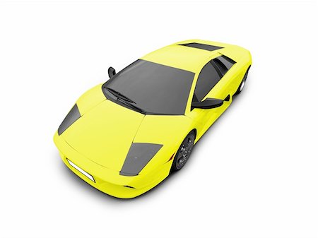 simsearch:400-04950760,k - isolated sport car on white background Photographie de stock - Aubaine LD & Abonnement, Code: 400-04490957