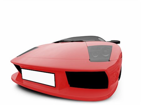 simsearch:400-04950760,k - isolated sport car on white background Photographie de stock - Aubaine LD & Abonnement, Code: 400-04490950
