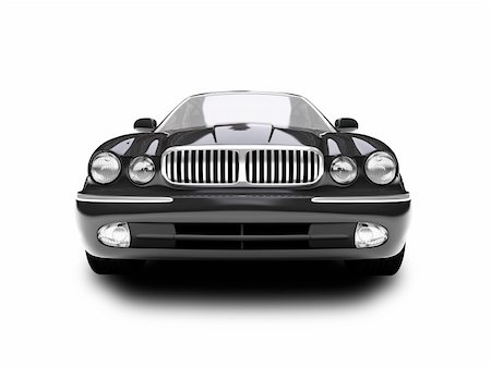 simsearch:400-03983309,k - black car on a white background Photographie de stock - Aubaine LD & Abonnement, Code: 400-04491019