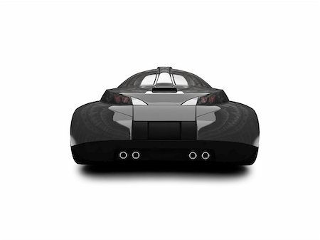 simsearch:400-03983309,k - black super car on a white background Photographie de stock - Aubaine LD & Abonnement, Code: 400-04491034