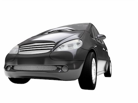 simsearch:400-03983309,k - black car on a white background Photographie de stock - Aubaine LD & Abonnement, Code: 400-04491050