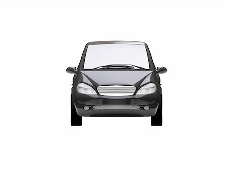 simsearch:400-03983309,k - black car on a white background Photographie de stock - Aubaine LD & Abonnement, Code: 400-04491051