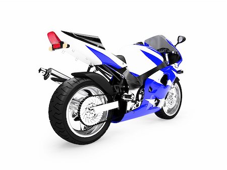 simsearch:400-05098393,k - isolated motorcycle on a white background Foto de stock - Super Valor sin royalties y Suscripción, Código: 400-04491097