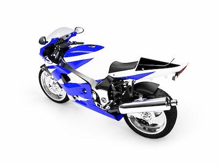 simsearch:400-05098393,k - isolated motorcycle on a white background Foto de stock - Super Valor sin royalties y Suscripción, Código: 400-04491098
